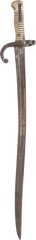 FRENCH MODEL 1866 "CHASSEPOT" YATAGHAN SWORD BAYONET - Fagan Arms