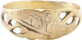 EASTERN EUROPEAN/BALKAN SWEETHEART RING 19TH CENTURY, SIZE 9 ¾