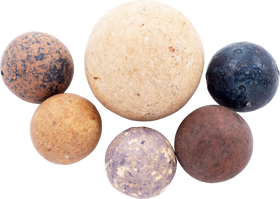 REVOLUTIONARY WAR CLAY MARBLES