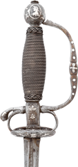 RARE EUROPEAN SILVER-ENCRUSTED TRANSITIONAL RAPIER FOR A BOY, C.1680-1700 - Fagan Arms