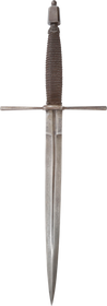 GOOD ANTIQUE OR VINTAGE GERMAN LEFT HAND DAGGER OF 1580-1600