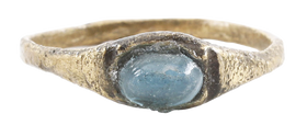 MEDIEVAL EUROPEAN RING, 13TH-14TH CENTURY AD, SIZE 8