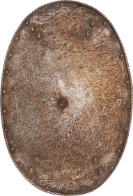A NUREMBERG IRON SHIELD C.1600
