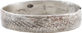 FINE VIKING WEDDING RING, 900-1050 AD, SIZE 7 ¾