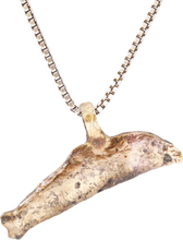 GREEK/UKRAINE BRONZE DOLPHIN PENDANT NECKLACE, 5TH-4TH CENTURY BC