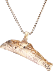 GREEK/UKRAINE BRONZE DOLPHIN PENDANT NECKLACE, 5TH-4TH CENTURY BC - Fagan Arms