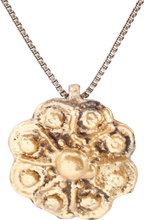 MEDIEVAL WHEEL OF FORTUNE AMULET NECKLACE, 5TH-7TH CENTURY