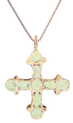 MEDIEVAL UKRAINIAN/RUSSIAN ENAMELED CROSS NECKLACE, 10TH-13TH CENTURY - Fagan Arms