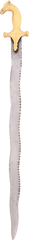 INDOPERSIAN HORSE HEAD SHAMSHIR WITH FLAMBERGE BLADE, 18th-19th CENTURY - Fagan Arms