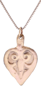 ANCIENT VIKING HEART PENDANT NECKLACE, 866-1067 AD