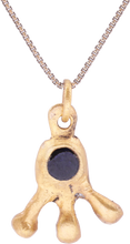 ROMAN WHEEL OF FORTUNE AMULET NECKLACE, 3RD-5TH CENTURY AD