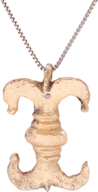 ROMAN LEGIONARY’S SWORD BELT MOUNT NECKLACE, MID-LATE 4th CENTURY AD