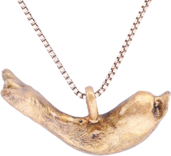 ROMAN GILT DOLPHIN PENDANT NECKLACE C.100-300 AD - Fagan Arms