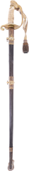 US M.1852 NAVAL OFFICER’S SWORD WITH ITS SCABBARD AND WAIST BELT - Fagan Arms