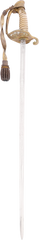 US M.1852 NAVAL OFFICER’S SWORD WITH ITS SCABBARD AND WAIST BELT - Fagan Arms