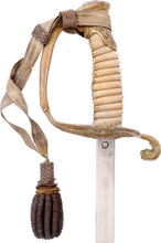 US M.1852 NAVAL OFFICER’S SWORD WITH ITS SCABBARD AND WAIST BELT