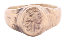 LATE MEDIEVAL WOMAN'S FASHION RING, SIZE 7 ¾