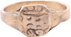 MEDIEVAL EUROPEAN RING 12TH-14TH CENTURY, SIZE 9 ½