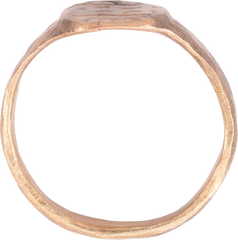 MEDIEVAL EUROPEAN RING 12TH-14TH CENTURY, SIZE 9 ½