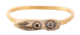 ROMAN EVIL EYE MYSTICAL RING, 1ST-3RD CENTURY AD, SIZE 7 ½