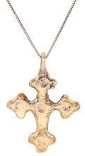 EUROPEAN GILT CROSS, LATE MEDIEVAL, 14TH-15TH CENTURY