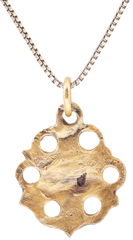 MEDIEVAL CHRISTIAN WHEEL OF FORTUNE AMULET NECKLACE - Fagan Arms