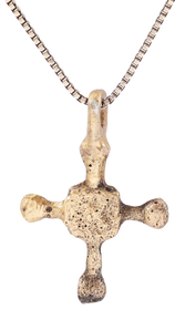 EUROPEAN CONVERT'S CROSS NECKLACE 9TH-10TH CENTURY