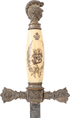 KNIGHTS TEMPLAR SWORD, LATE 19TH CENTURY