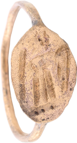 ROMAN LEGIONARIES EAGLE RING C.200-45 AD, SIZE 9 ½