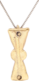 FINE ROMAN LEGIONARY’S SWORD BELT MOUNT NECKLACE MID-LATE 4TH CENTURY AD