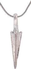ROMAN TRIANGULAR ARROWHEAD NECKLACE, 100BC-100AD