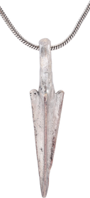 ROMAN TRIANGULAR ARROWHEAD NECKLACE, 100BC-100AD
