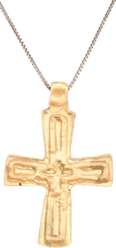BYZANTINE CROSS PENDANT NECKLACE 6TH-8TH CENTURY AD