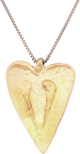 FINE LARGE VIKING HEART PENDANT NECKLACE, 9TH-10TH CENTURY AD