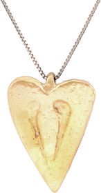 FINE LARGE VIKING HEART PENDANT NECKLACE, 9TH-10TH CENTURY AD
