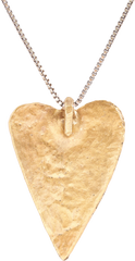 FINE LARGE VIKING HEART PENDANT NECKLACE, 9TH-10TH CENTURY AD - Fagan Arms
