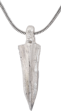 BRONZE ARROWHEAD PENDANT NECKLACE, HELLENISTIC GREEK, 300-100 BC