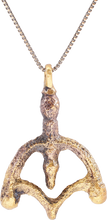 FINE ANCIENT VIKING LUNAR PENDANT NECKLACE 10TH-EARLY 11TH CENTURY