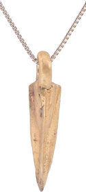 ROMAN TRIANGULAR ARROWHEAD NECKLACE, 100BC-100AD