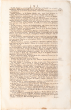 ACTUAL PAGE PRINTED BY BENJAMIN FRANKLIN IN 1752