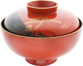 JAPANESE LACQUER BOWL WITH MOUNT FUJI, C.1880-90
