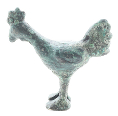ROMAN BRONZE FIGURE OF A ROOSTER C.100-350 AD - Fagan Arms