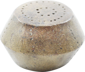 BRONZE ASHANTI GEOMETRIC GOLD WEIGHT, C.1890