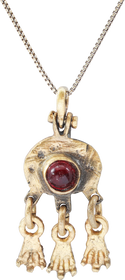 FINE AND RARE VIKING SORCERESS' AMULET NECKLACE