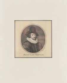 ENGLISH PRINT (INTAGLIO) BACON, LORD VERULAM