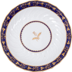 SCOTTISH PRIDE! WORCESTER CUP AND SAUCER C.1770-80 - Fagan Arms