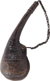 PERSIAN POWDER FLASK BARUTDAN, LATE 18th CENTURY