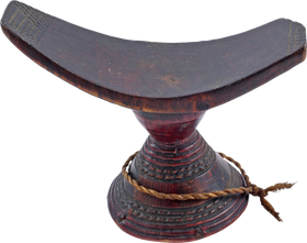 GOOD OROMO HEADREST ETHIOPIA, C.1900