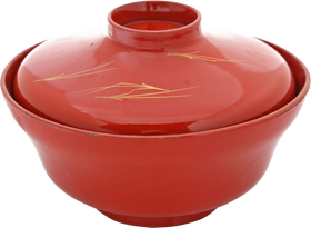 FINE JAPANESE LACQUERED BOWL AND COVER, C.1880
