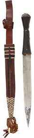 SUDANESE DAGGER AND SCABBARD, C.1880s